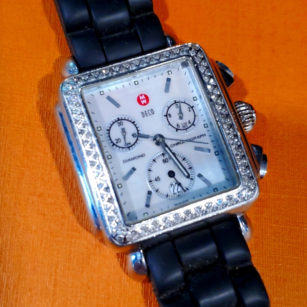 Michele Deco Watch with Diamonds